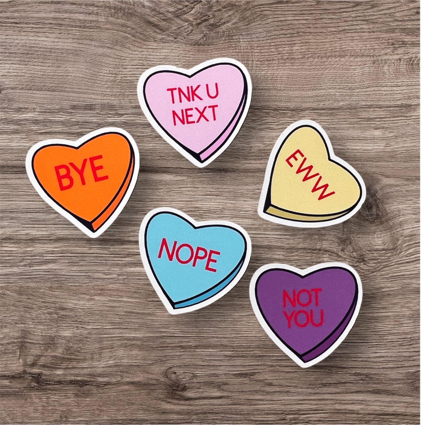 Funny valentines heart sticker