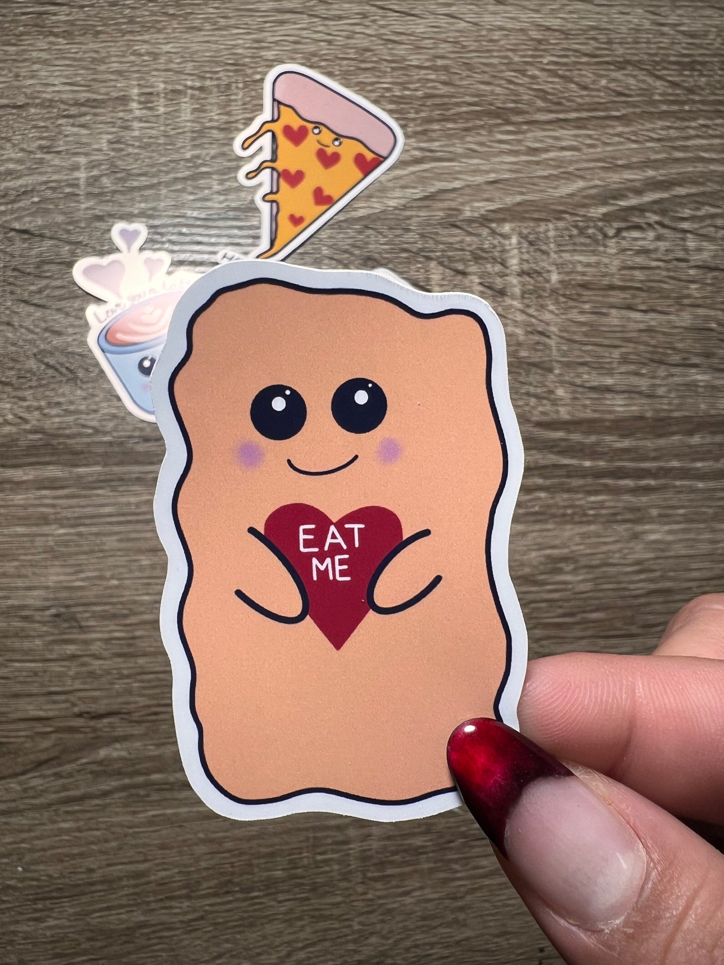 Valentines stickers- snack edition