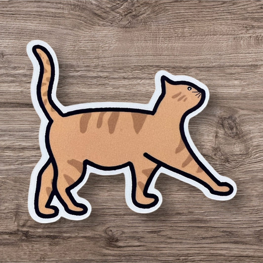 Orange cat sticker