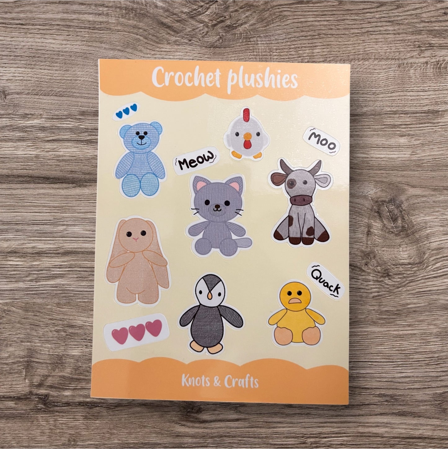 Crochet plushies sticker sheet