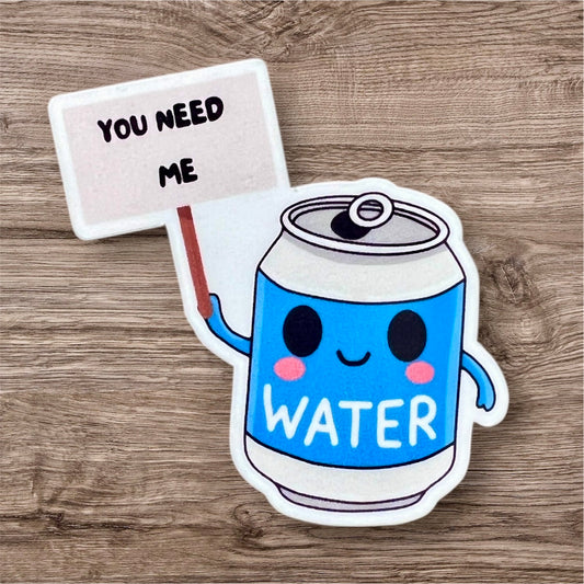 water can sticker